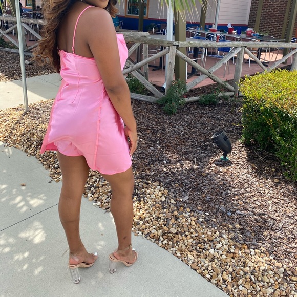 Satin Shift Dress - Picture 3 of 5